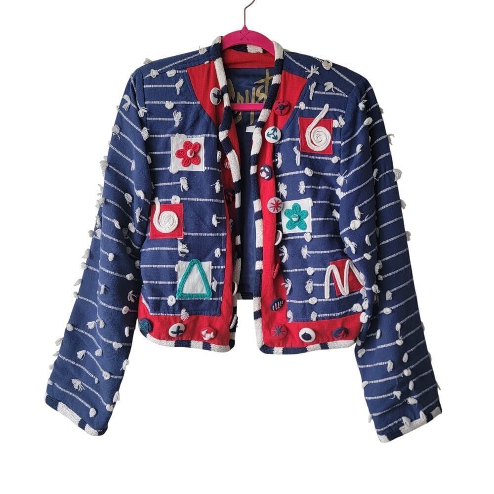 Crystal 80s Art to Wear Jacket